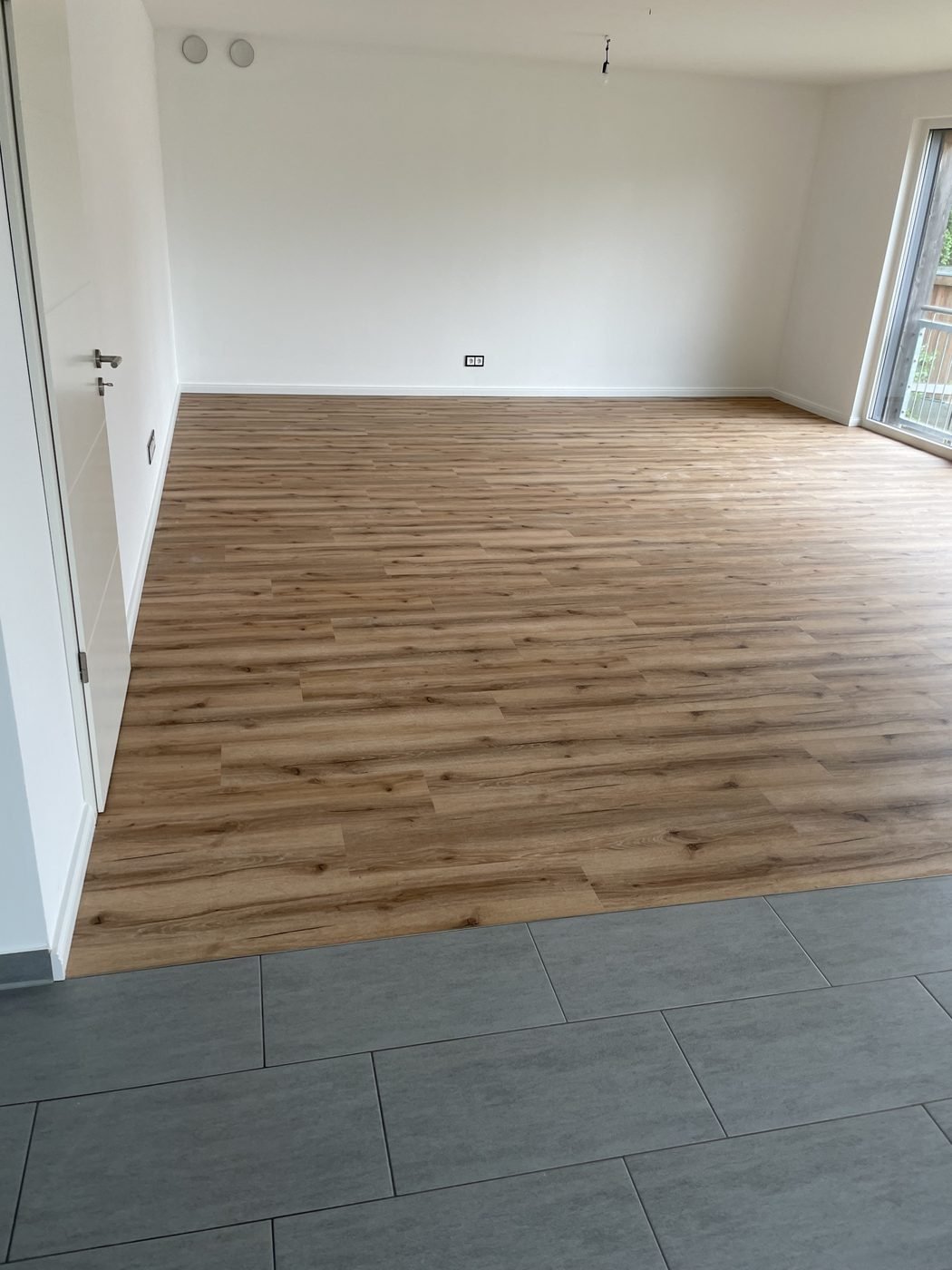 Verlegter Bodenbelag